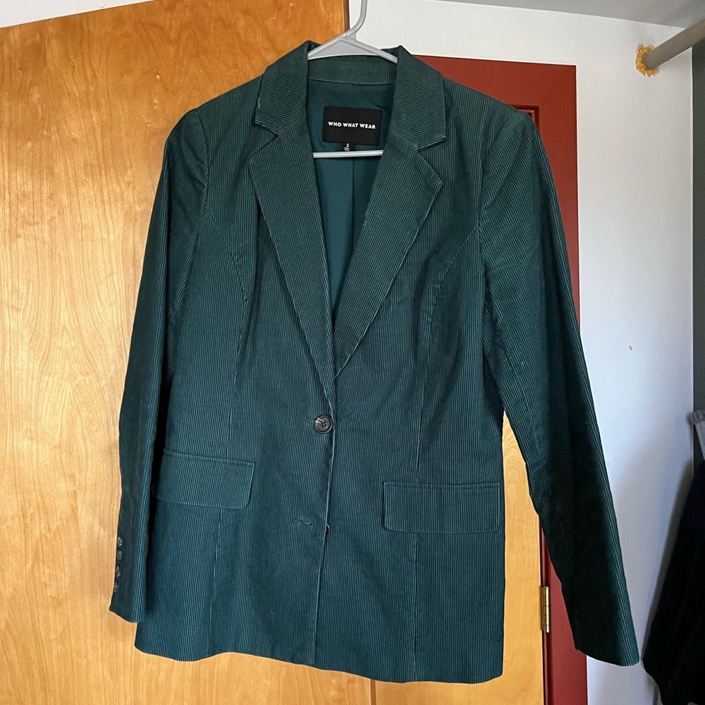 Dark teal corduroy  blazer